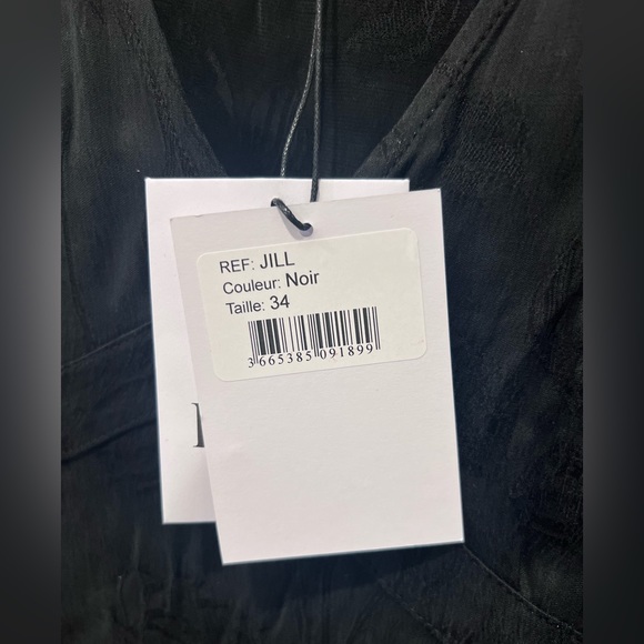 Rouje black mini dress with metallic heart emblem - Picture 4 of 4